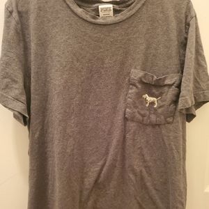 VS Pink sequin bling dog tshirt